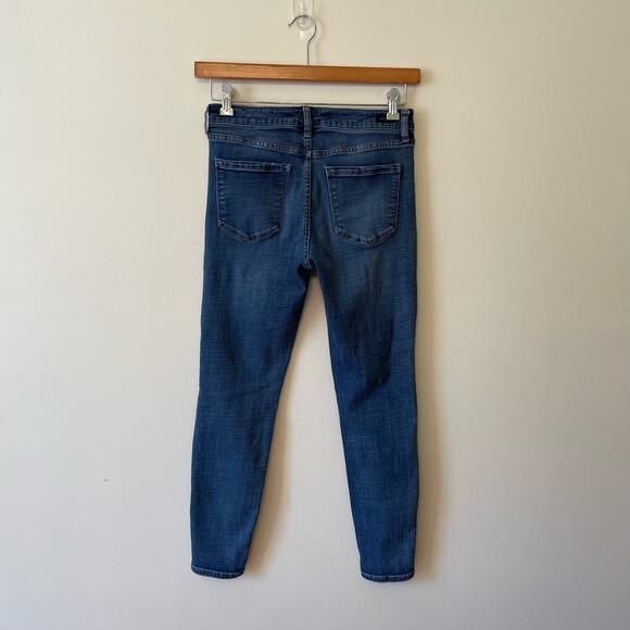 Liverpool Los Angeles US 6 skinny jeans blue low rise button fly punk - Picture 5 of 9